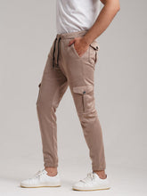 Six Pocket Fleece Cargo Trouser - Beige - wearup.store