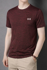 UA Textured T-Shirt - Maroon
