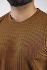 Poplin Cool T-Shirt - Brown