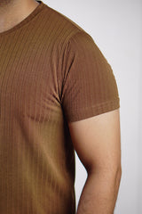 Poplin Cool T-Shirt - Brown