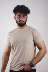Poplin Cool T-Shirt - Beige