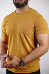 Poplin Cool T-Shirt - Mustard