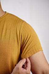 Poplin Cool T-Shirt - Mustard