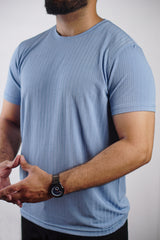 Poplin Cool T-Shirt - Light Blue