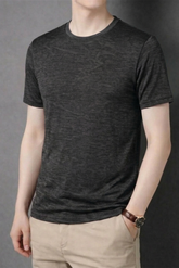 Textured T-Shirt - Black