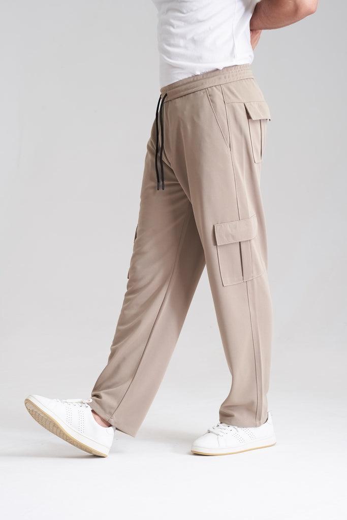 6 Pocket Loose Trouser - Skin - Drizzle.pk