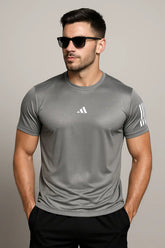 Adi Dri-Fit T-Shirt - Grey - Drizzle.pk