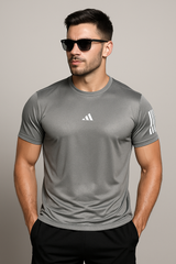 Adi Dri-Fit T-Shirt - Grey - Drizzle.pk
