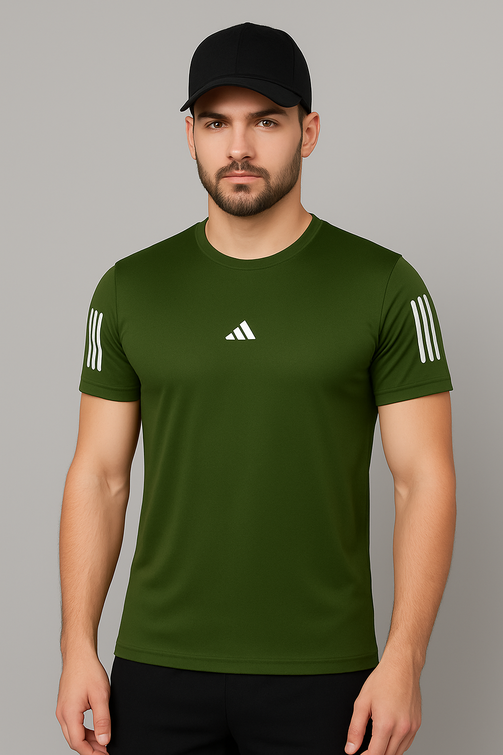 Adi Dri-Fit T-Shirt - Olive - Drizzle.pk