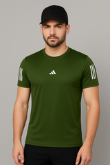 Adi Dri-Fit T-Shirt - Olive - Drizzle.pk