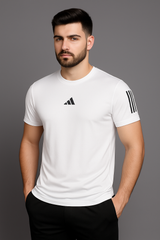 Adi Dri-Fit T-Shirt - White - Drizzle.pk