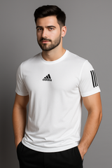 Adi Dri-Fit T-Shirt - White - Drizzle.pk