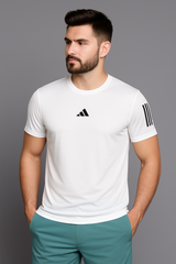 Adi Dri-Fit T-Shirt - White - Drizzle.pk