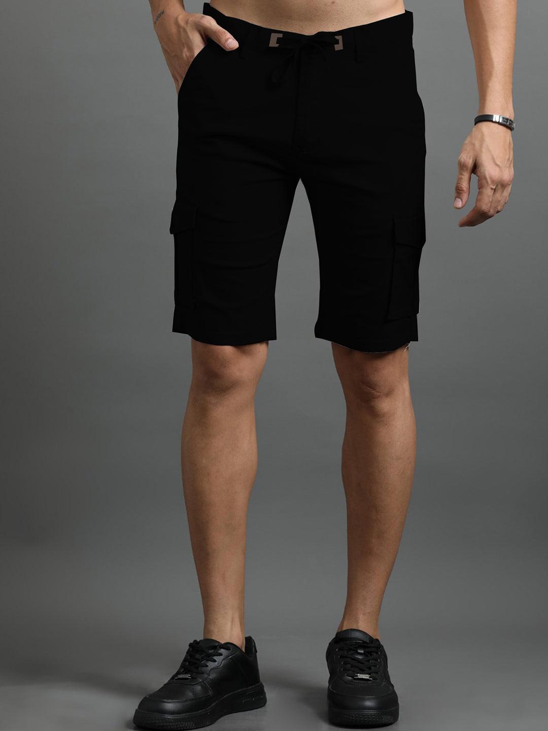 Cotton Shorts Cargo - Black - Drizzle.pk