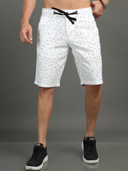 Cotton Shorts Cargo - White - Drizzle.pk