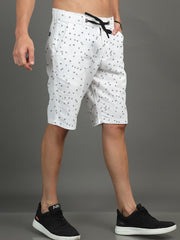 Cotton Shorts Cargo - White - Drizzle.pk