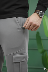 Six Pocket Loose Fleece Trouser - Grey