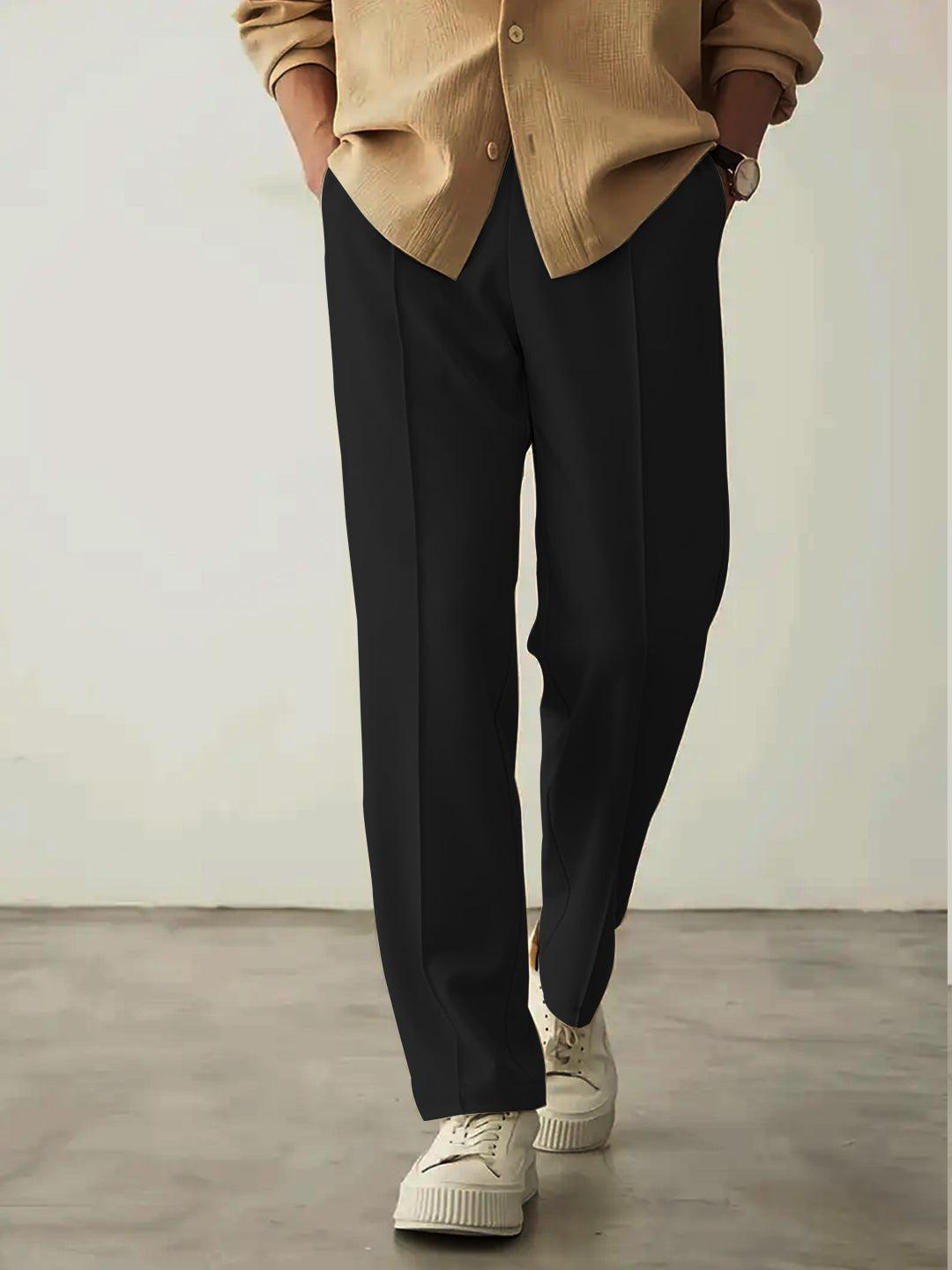 Plain Stripe-Line Jogger - Black - Drizzle.pk