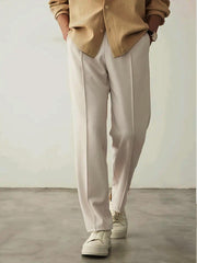 Plain Stripe-Line Jogger - Skin - Drizzle.pk