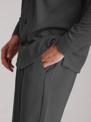 Premium Co-Ord Set Full Sleeve - Grey - Drizzle.pk