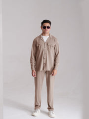 Premium Co-Ord Set Full Sleeve - Skin - Drizzle.pk