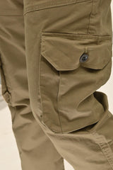 Stretchable Cotton Cargo - Green - Drizzle.pk