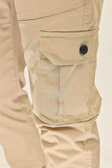 Stretchable Cotton Cargo - Skin - Drizzle.pk