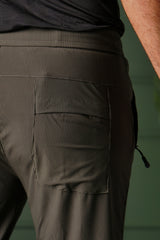 Poplin Straight Fit Trouser - Olive