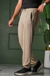 Poplin Straight Fit Trouser - Skin