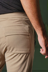 Poplin Straight Fit Trouser - Skin