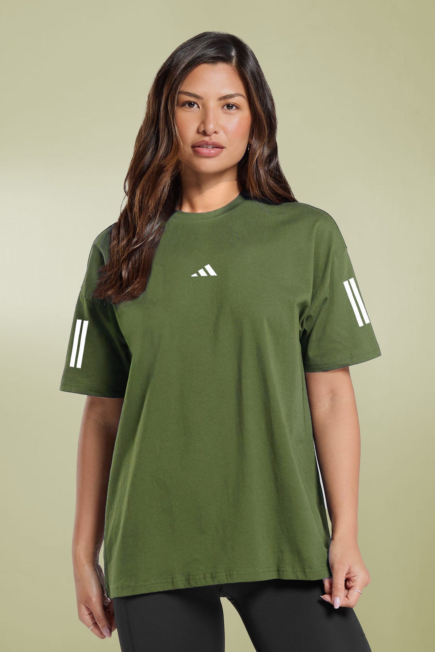 Women Adi Dri-Fit T-Shirt - Army Green - Drizzle.pk