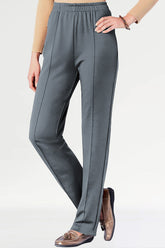 Women Stripe-Line Jogger - Charcoal Grey - Drizzle.pk