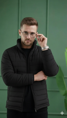 Imported Puffer Jacket - Black