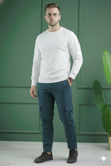 Six Pocket Loose Fleece Trouser - Zinc
