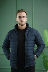 Imported Puffer Jacket - Navy