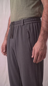 Imported Relax-Fit Lining Trouser - Dark Grey