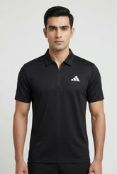 Adi Dry Fit Polo T-Shirt - Black