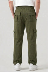 6 Pocket Loose Trouser - Olive