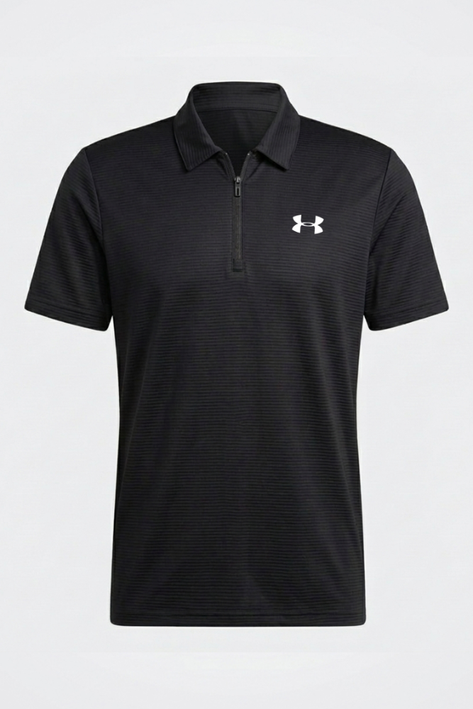 UA Dry Fit Polo T-Shirt - Black