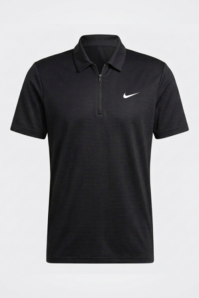 NKE Dry Fit Polo T-Shirt - Black