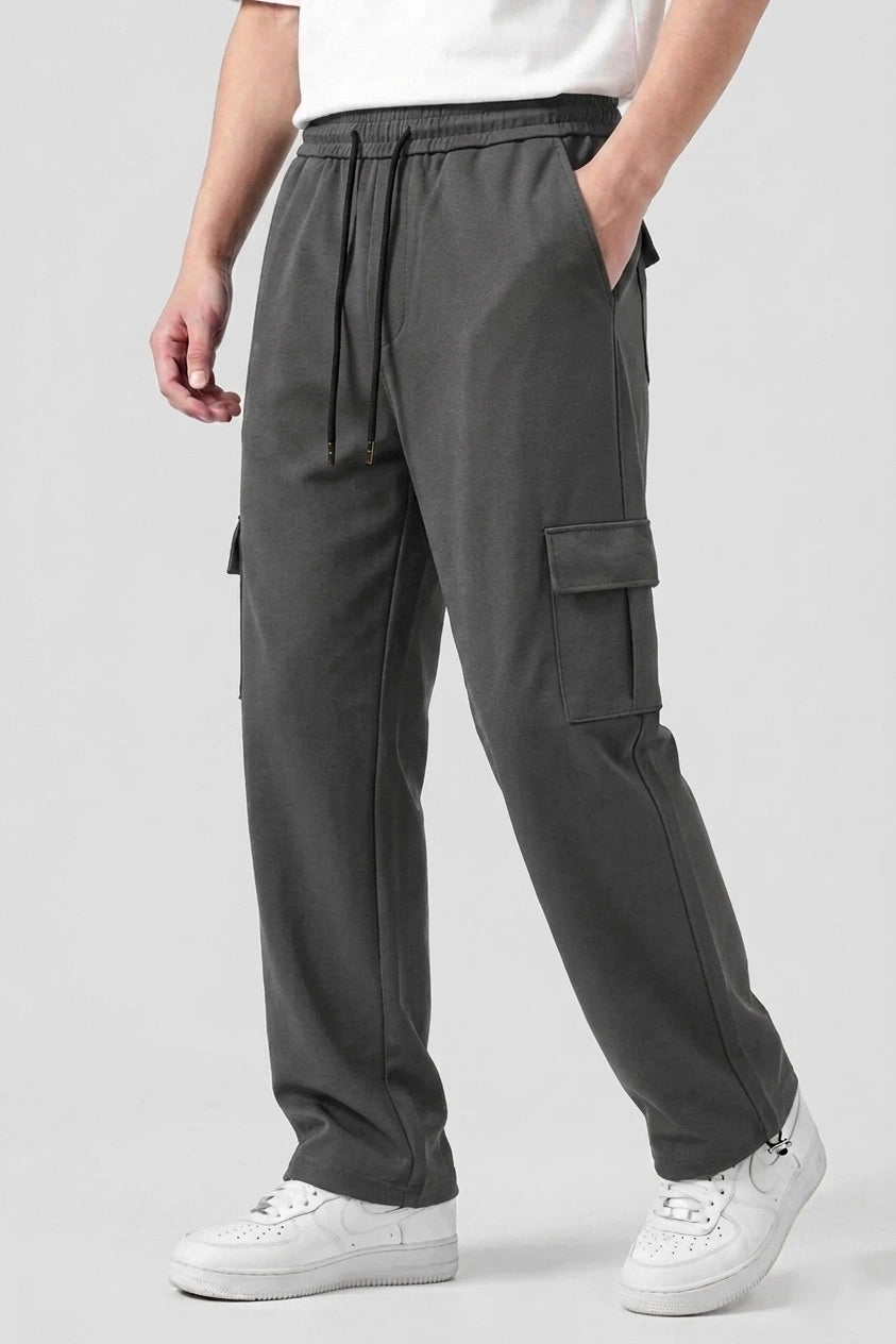 6 Pocket Loose Trouser - Charcoal