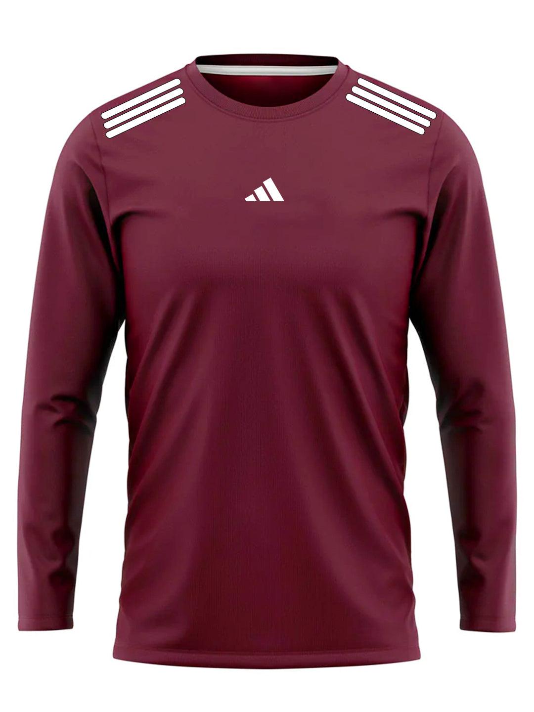 Adi Activewear Full Sleeve Shirt - Maroon