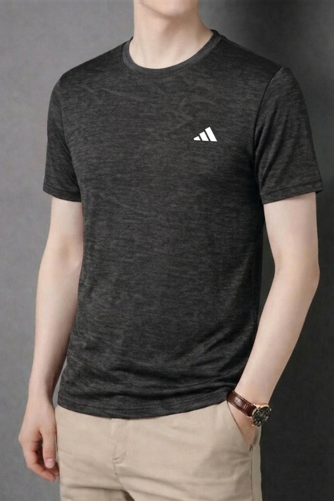 Adi Textured T-Shirt - Black