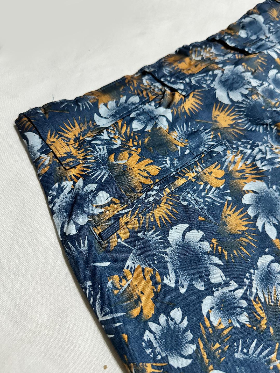 Cotton Shorts - Floral Pattern - Drizzle.pk