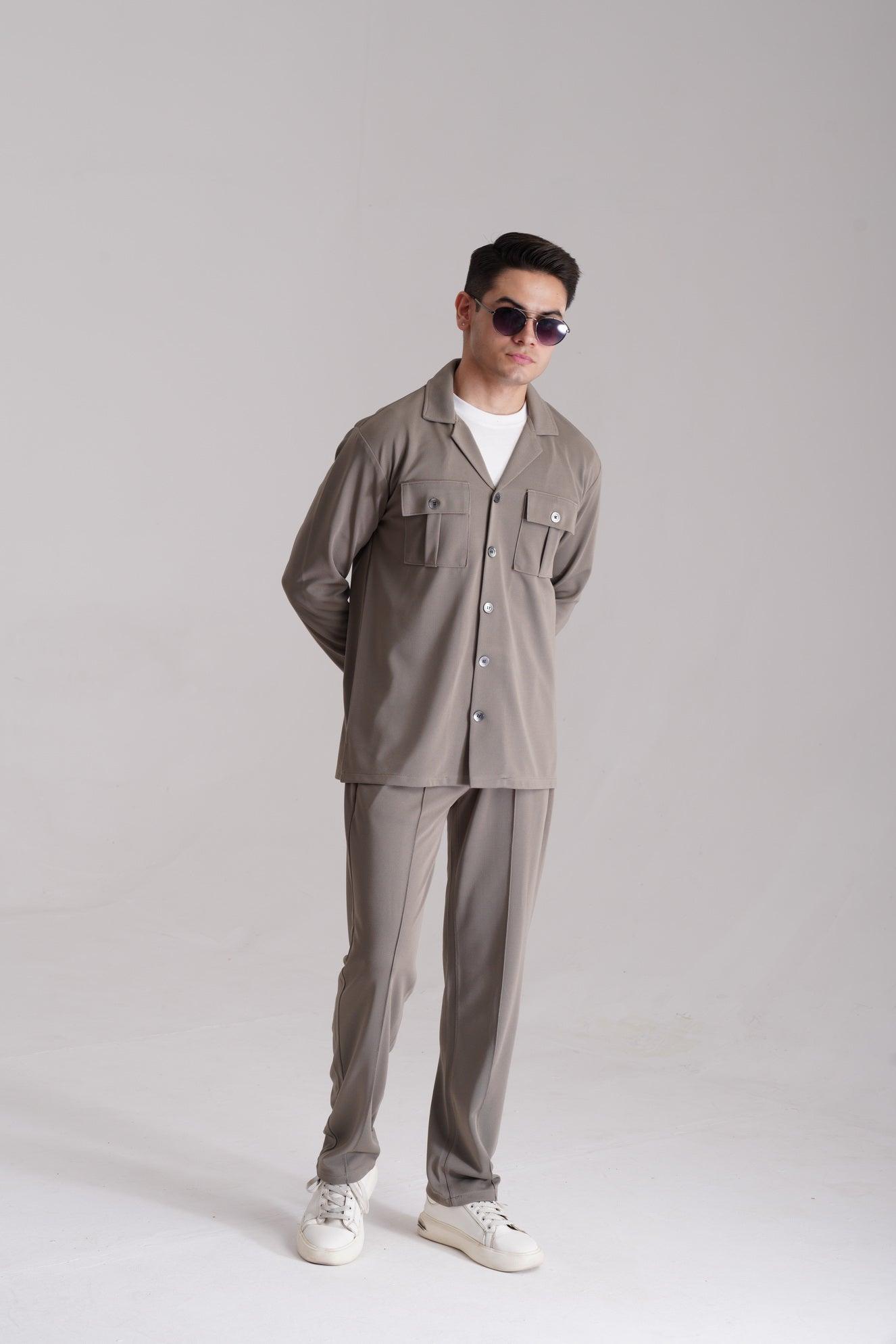 Premium Co-Ord Set Full Sleeve - Mint - Drizzle.pk