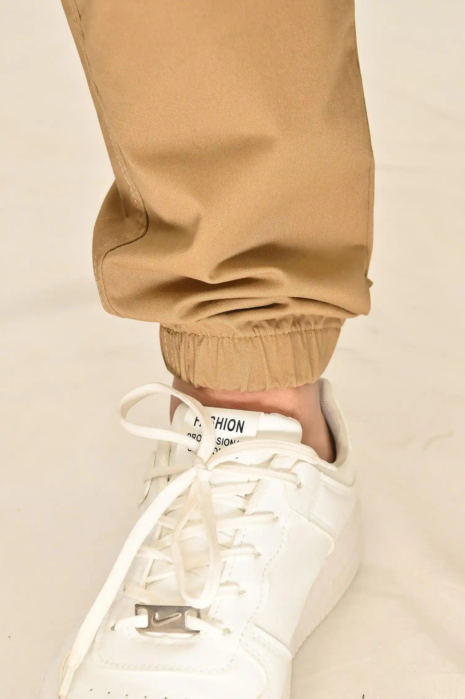 Stretchable Cotton Cargo - Camel - Drizzle.pk