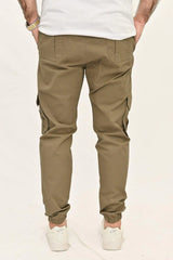 Stretchable Cotton Cargo - Green - Drizzle.pk