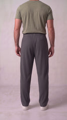 Imported Relax-Fit Lining Trouser - Dark Grey