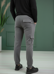 Six Pocket Loose Fleece Trouser - Grey
