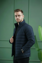 Imported Puffer Jacket - Navy